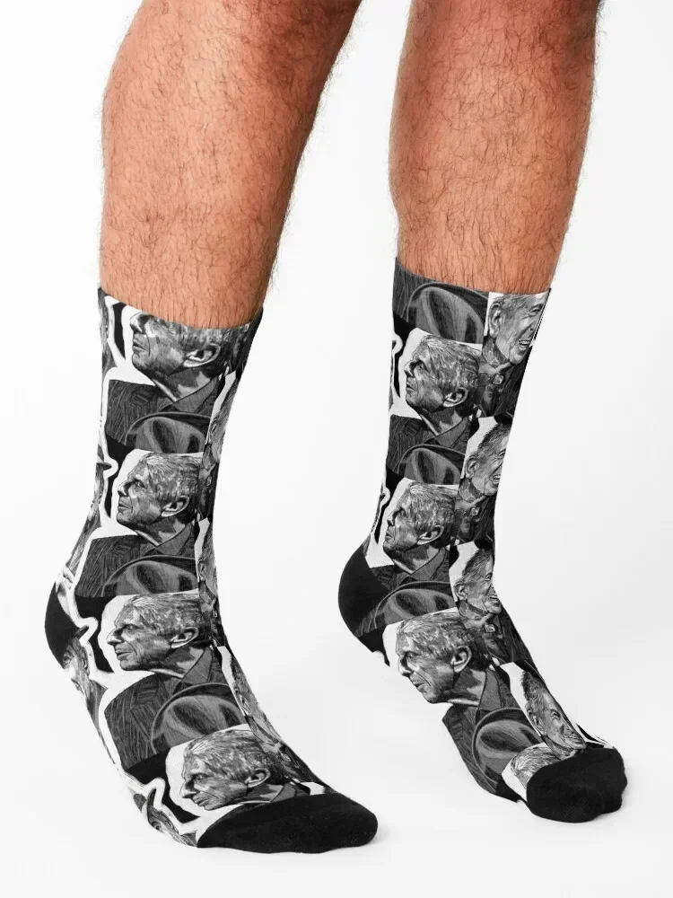 Leonard Cohen portrait Socks sports and leisure japanese fashion hiking designer Socks For Women Men's