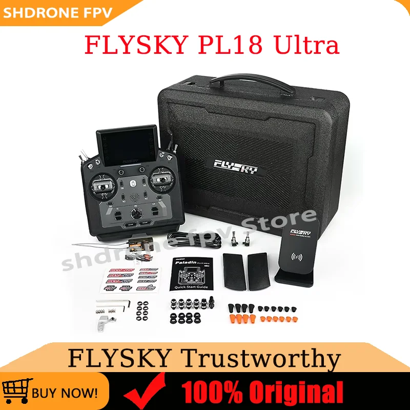 FLYSKY PL18 Ultra RC Transmitter 2.4G AFHDS3 18CH IPS Touch Screen 4096 Resolution for FPV Drone Airplane Car