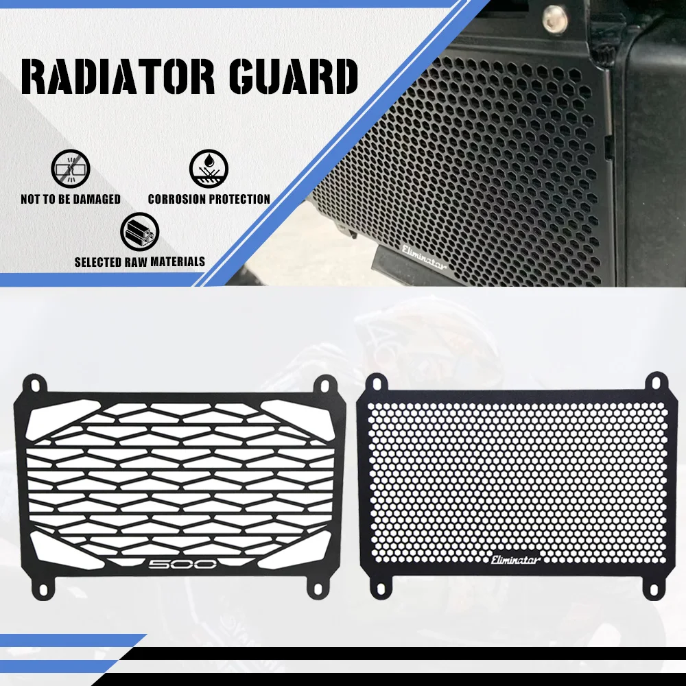 

For Kawasaki Z500 Ninja500 Z Ninja500 SE ABS Eliminator 400 450 2024 2025 Motorcycle Radiator Guard Protector Grille Cover Parts