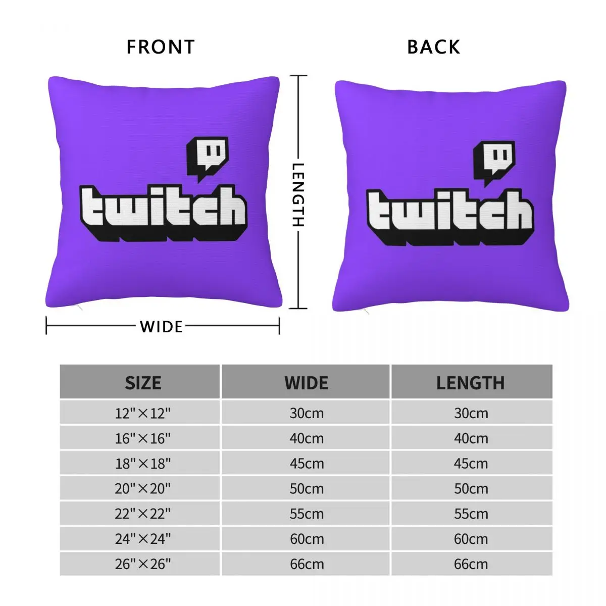تويتش شعار مربع المخدة البوليستر الكتان المخملية نمط البريدي ديكور رمي كيس وسادة غطاء وسادة المنزل #2