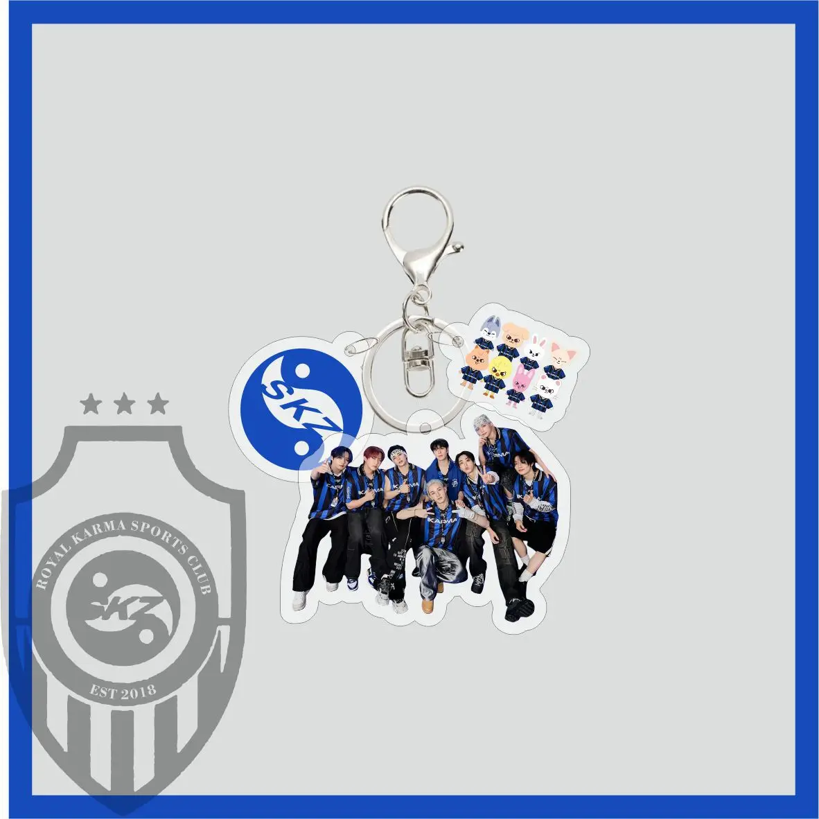 

Акриловый брелок с героями мультфильмов Stray Kids SKZOO, новый акриловый брелок для ключей, сумка, подвеска, аксессуары, ювелирные изделия, окружающая звезда