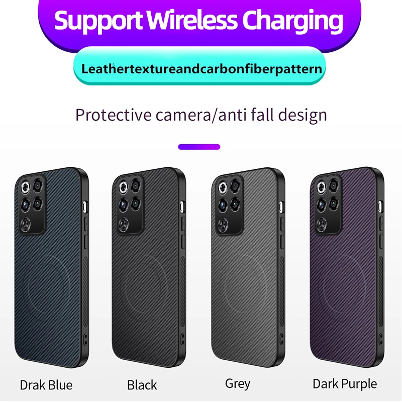 For ZTE Nubia RedMagic 11S Pro Protective Back Case Cover Soft Silicone Carbon Fiber Magnetic Case Zte RedMagic 10 Pro+ 11 Pro+ view 6