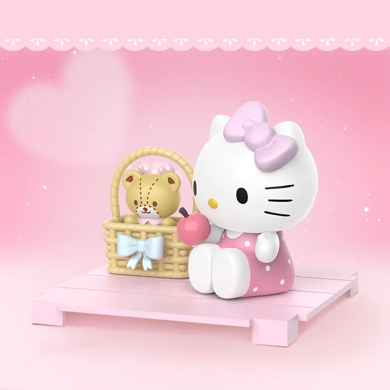 Sanrio Hello Kitty pudełko z niespodzianką Sweetheart Playmate seria tajemnicze pudełko urocza lalka dzień dziecka prezent na boże narodzenie zabawka ozdoba oryginalna