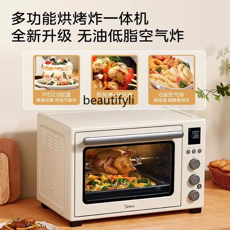 Midea electric oven, enamel multi-functional large-capacity professional air frying oven