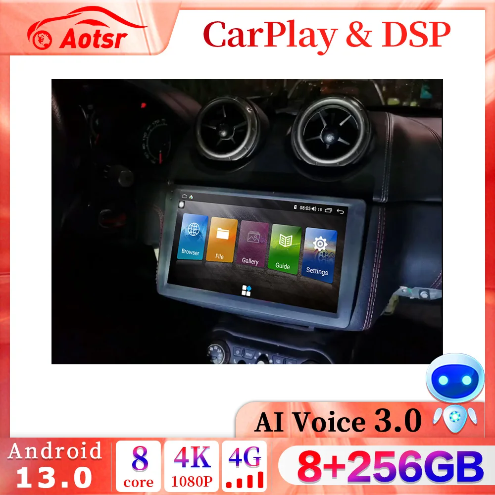 For Ferrari California T 2009+ Android 13.0 Car Radio Multimedia Auto Video Recorder DVD Player Navigation Stereo Head Unit GPS