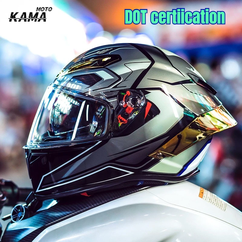 

P7 Suitable for Big Head Full Face Motorcycle Helmet Motocross Racing Helmets Moto Street Touring Riding DOT Certified