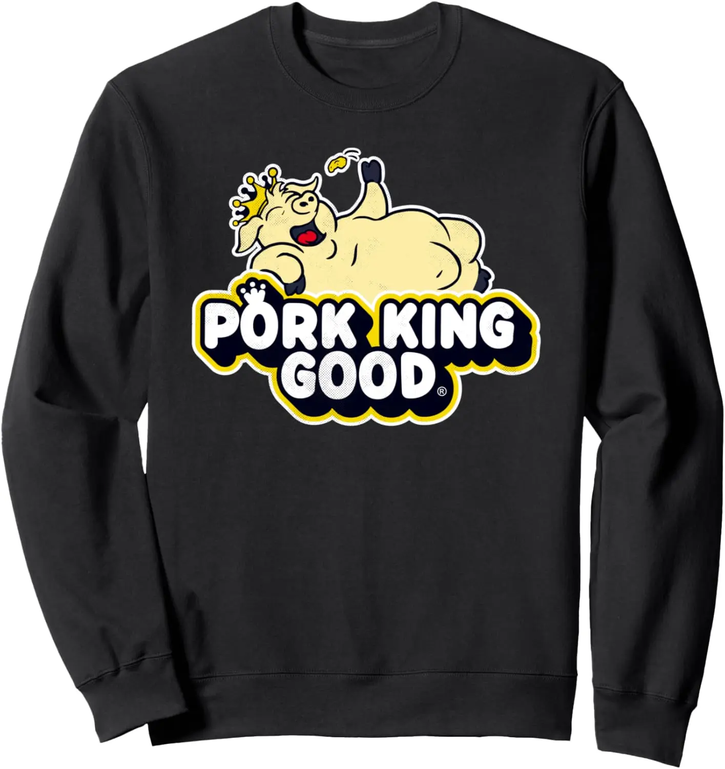 Pork King Good 70's Throwback Pig Logo sudadera