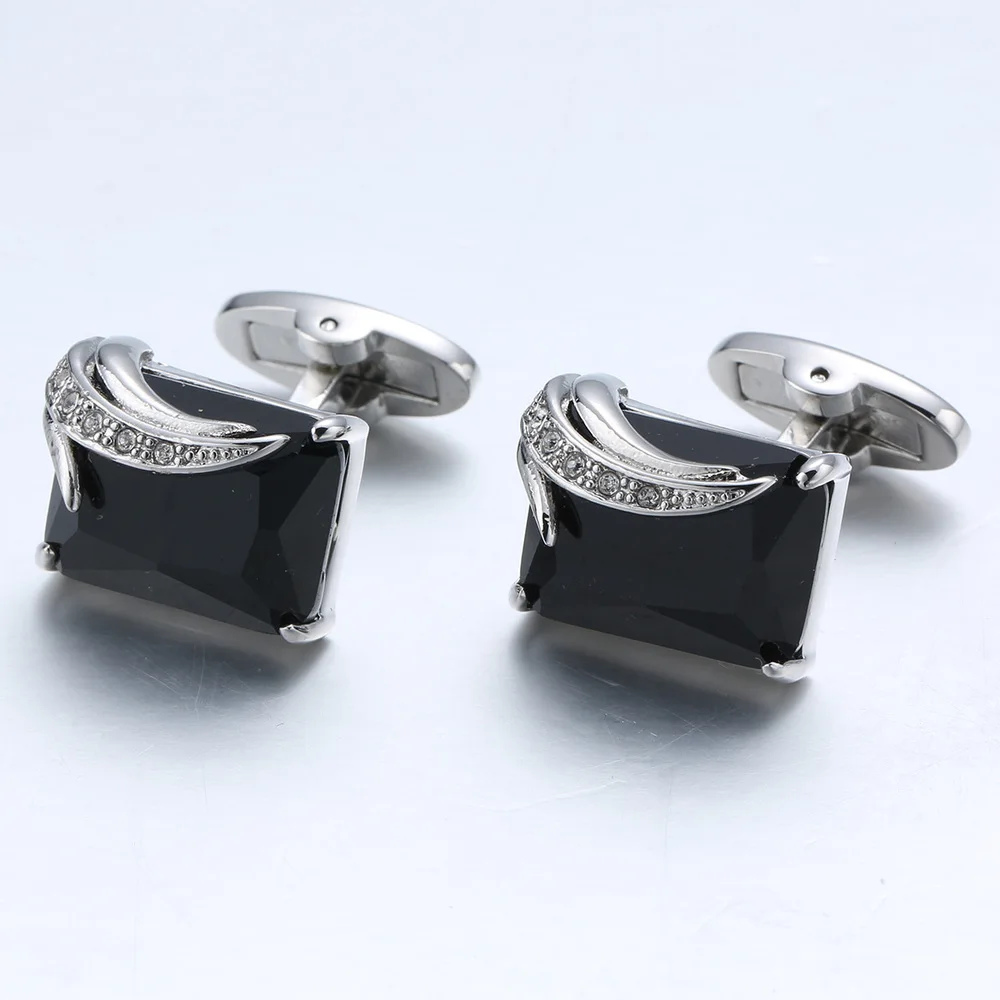 VAGULA Classic Luxury gift Party Wedding Suit Shirt Gemelos Jewelry Buttons Angel Wing Design Crystal Cuff links 399