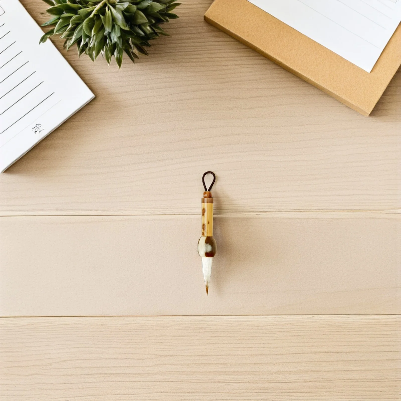 

Mini Portable Chinese Calligraphy Brush Set Imitation Ox Horn Grip Fine Tip For Ink Painting Writing Practice Travel