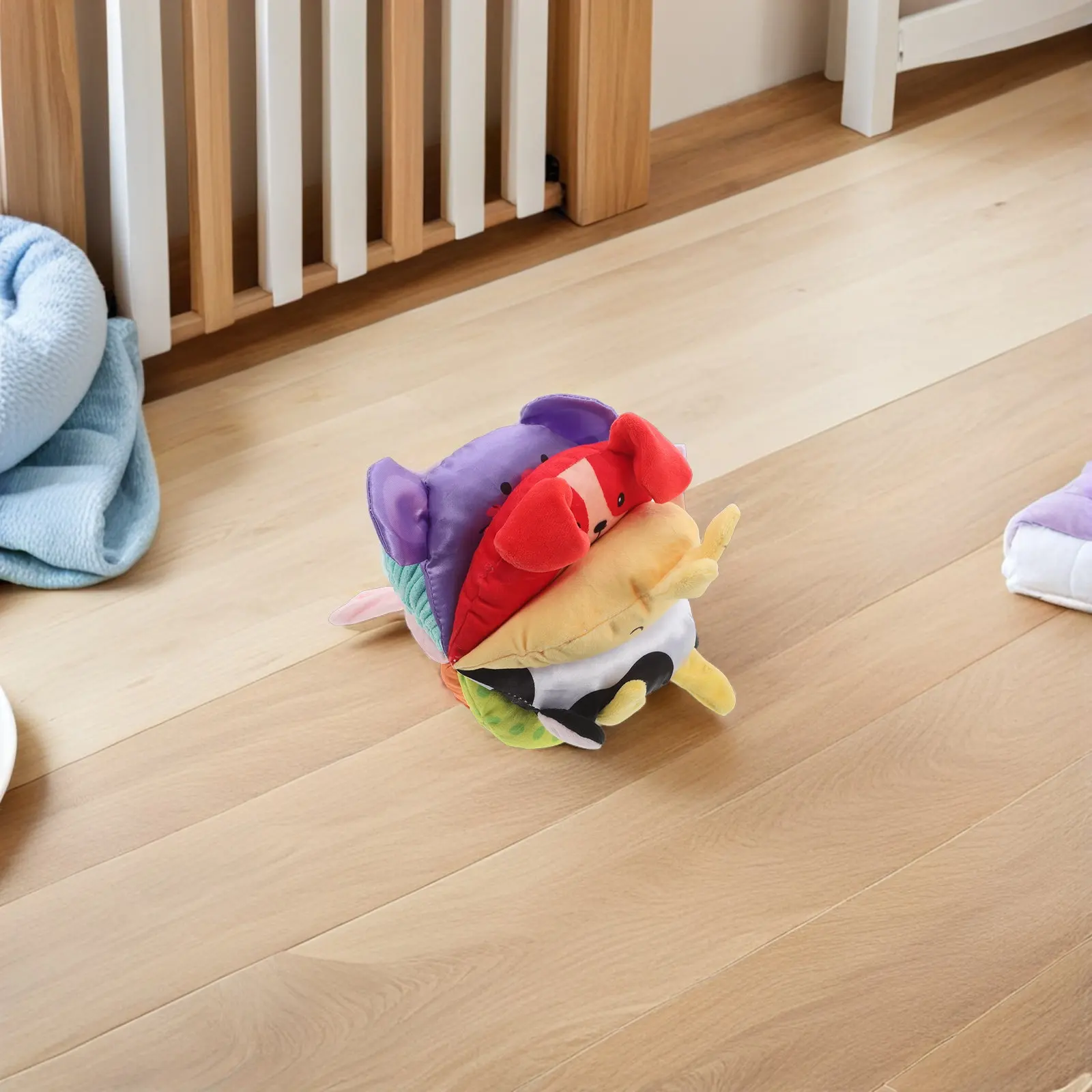 Baby Sensory Ball Vibrant Color Soft Infant Grasping Early Learning Tactile Textured Multisurface Sensory Stimulation