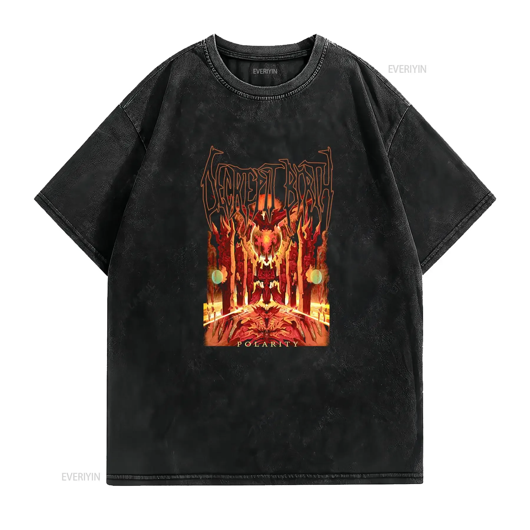 DECREPIT BIRTH Polarity Official T shirt Spawn of Possession Suffocation vintage Washed Comfortable Top For Everyday Wear Soft