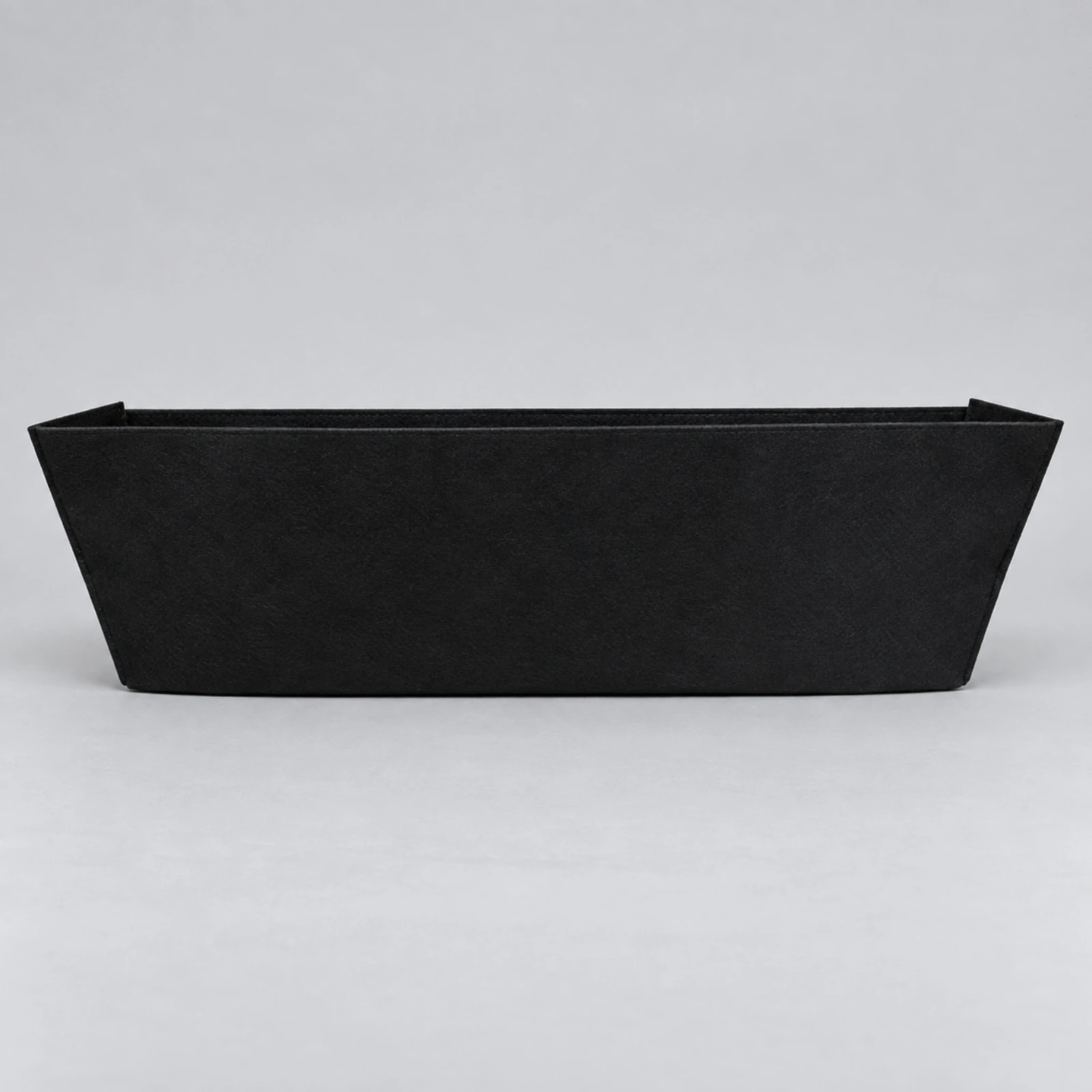 4 Pieces Trapezoidal Hanging Planter Liner Non-Woven Reusable Planter Liner with Open Top Lightweight Black