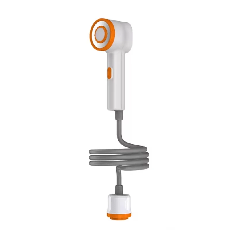 New outdoor shower lighting integrated bath tools camping dormitory household electric mobile shower head ABS material