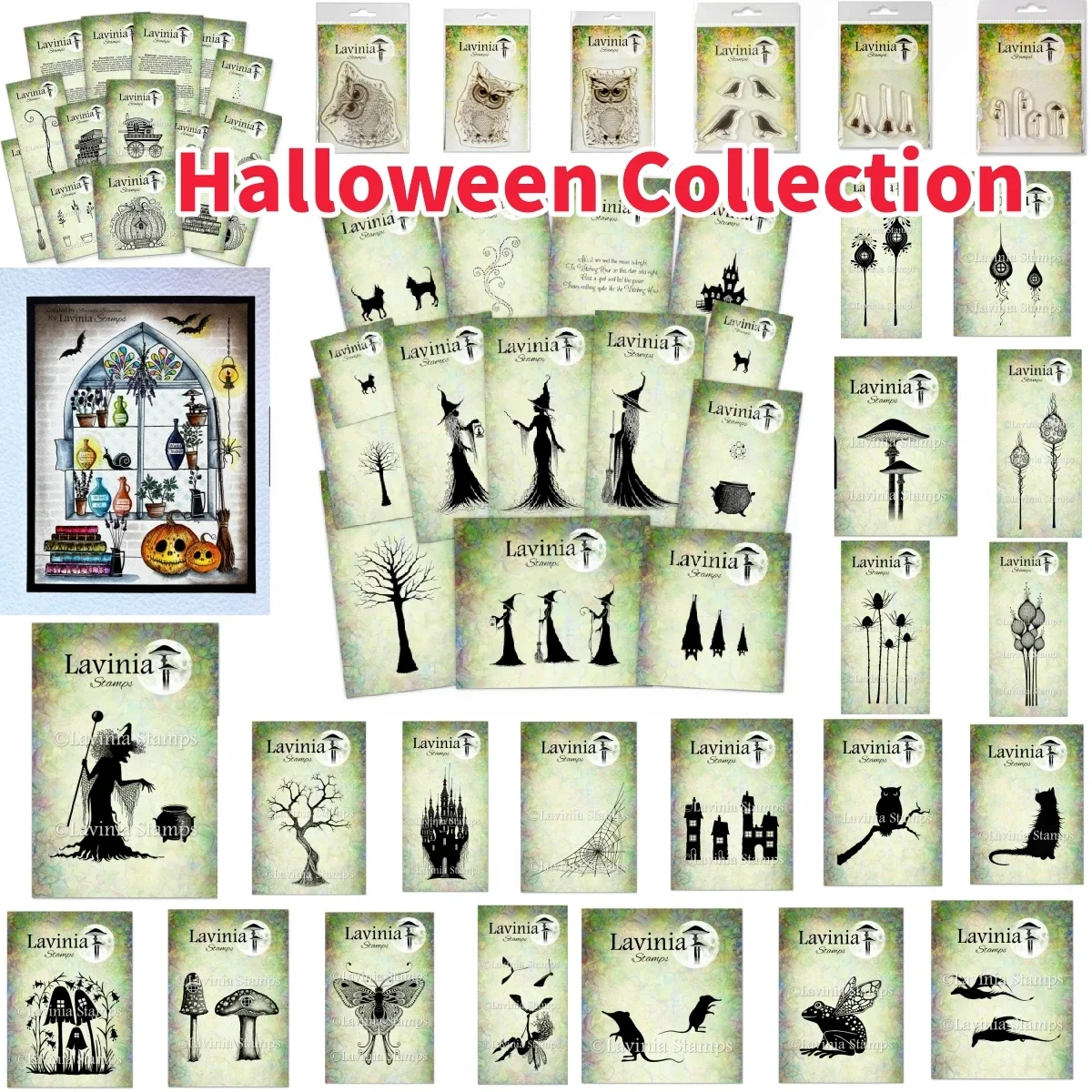 

Stamp Scrapbook 2024 Halloween Clear Stamps Collection for DIY Making Gift Card Scrapbooking Craft Supplies Template Decoration