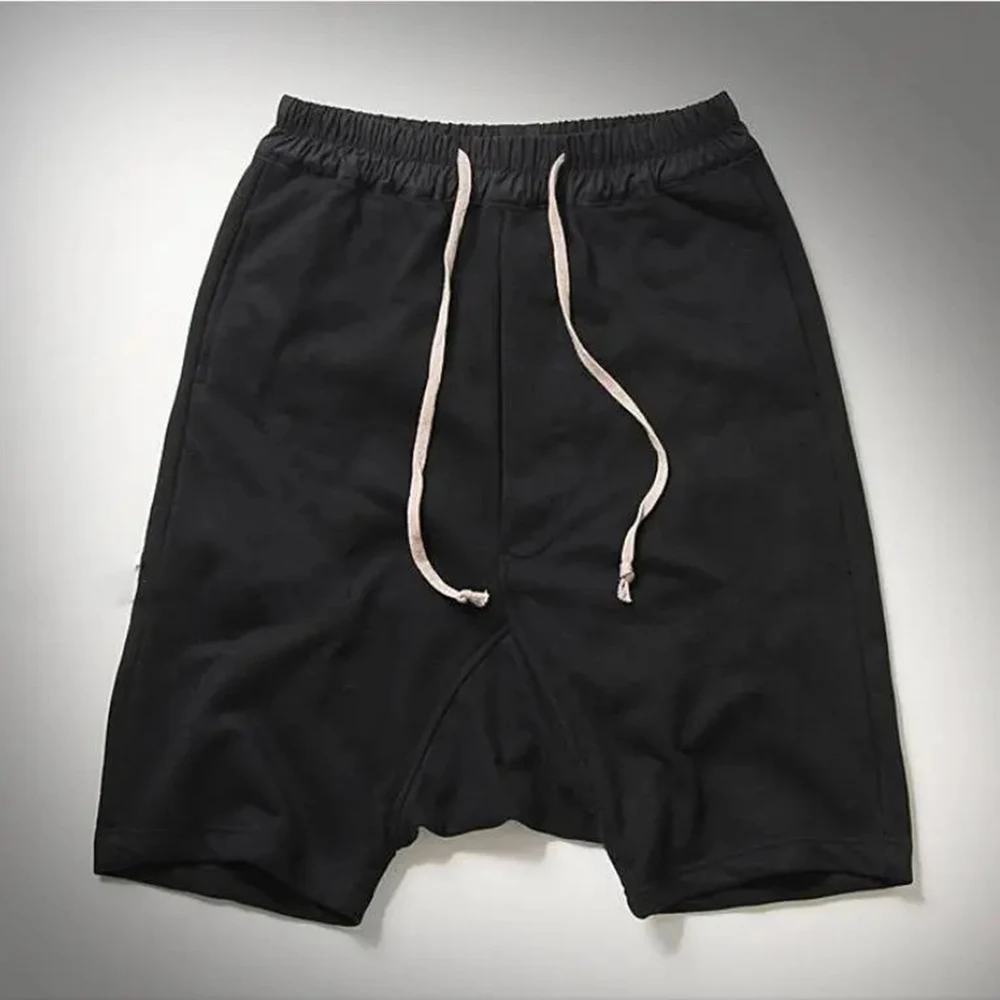 

XS-5XL Summer New Men's Solid Color Wide-Leg Shorts American Retro Fashion Trend Street Casual Breathable Niche Men's Bottoms