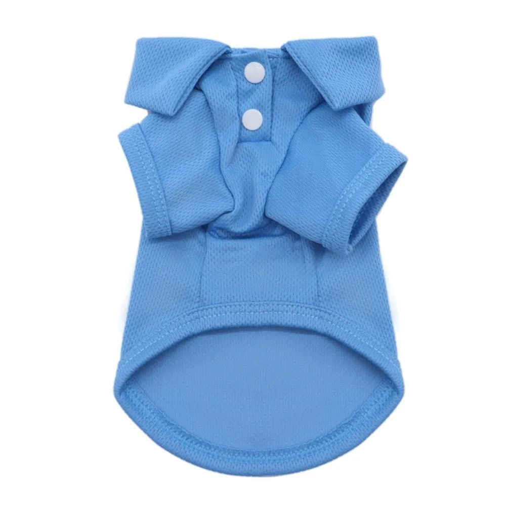 

Fashion Breathable Dog Shirt Solid Color Soft Dog T-Shirt Comfortable Lightweight Summer Pet Vest Casual Wear