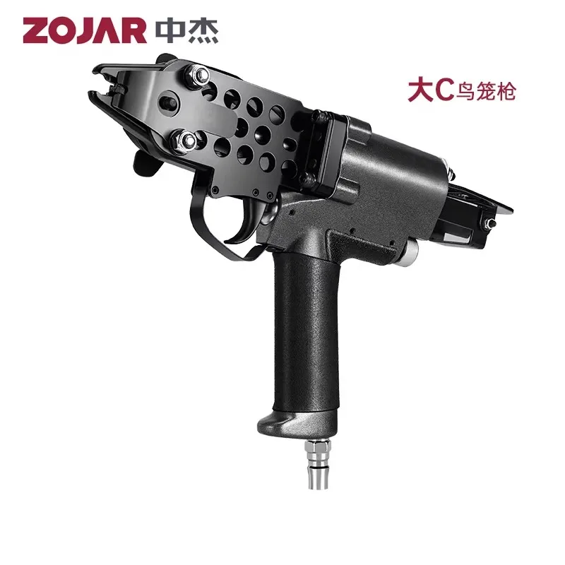 Pneumatic C-Type Nail Gun, Cage Tying Gun, Bird Cage, Pigeon Cage, Chicken Cage Gun, Cage Shooting Gun, Rockery Net Gun, C-Type Gun