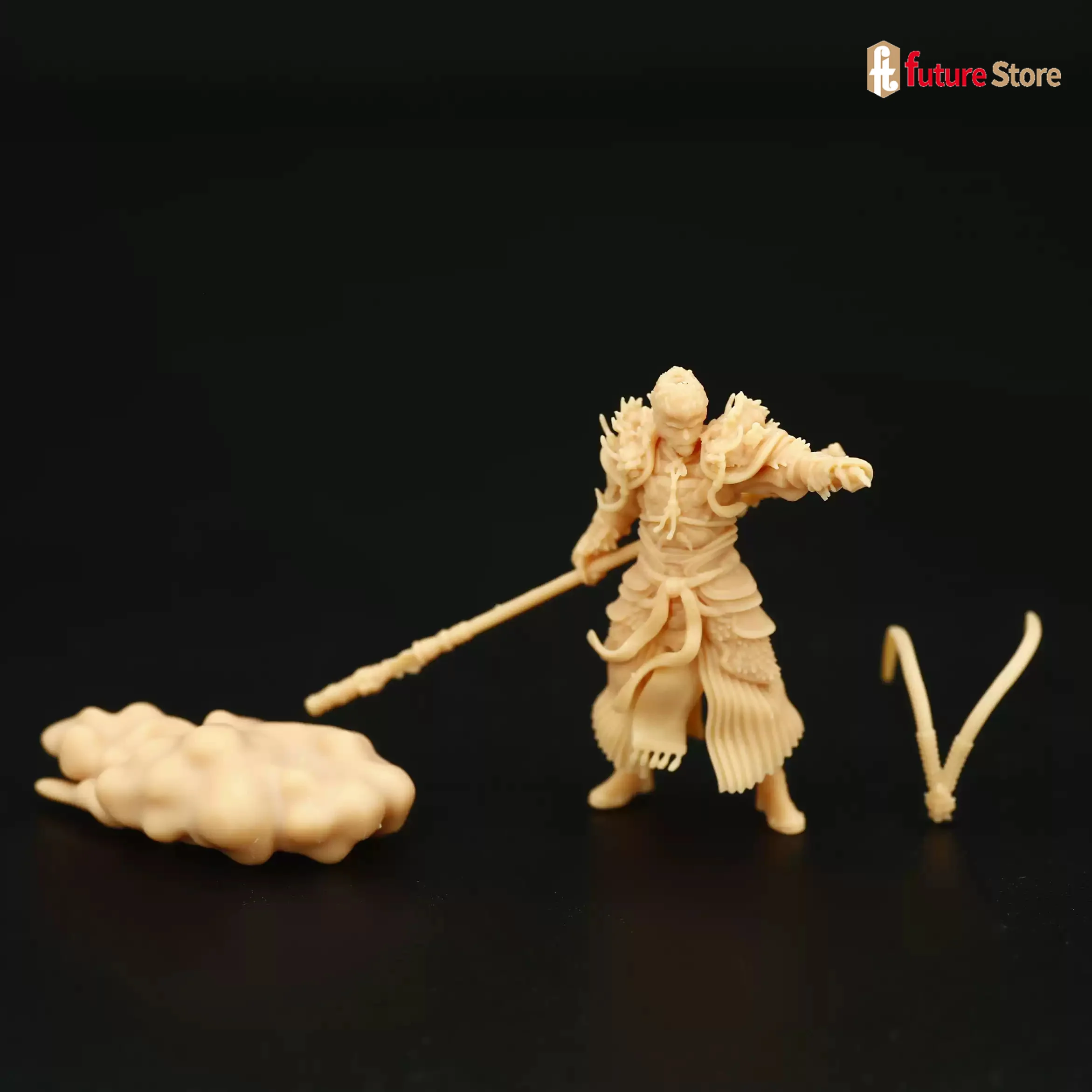 In Stock A374 1/64 1/43 Anime Monkey WUKONG Statue Chinese Myth Stories Diorama Figure Model Miniature Mini Dolls Craft Toys