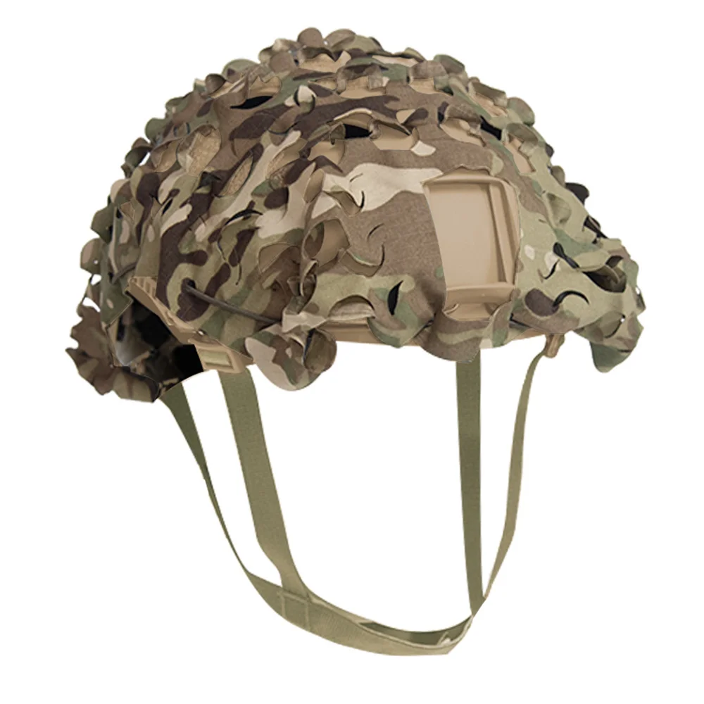 3D Camo Laser Cut Leaf Shape Airsoft Helmet Cover Mesh Helmet Cloth Paintball Paratrooper Hunting Airsoft Helmet Accessories