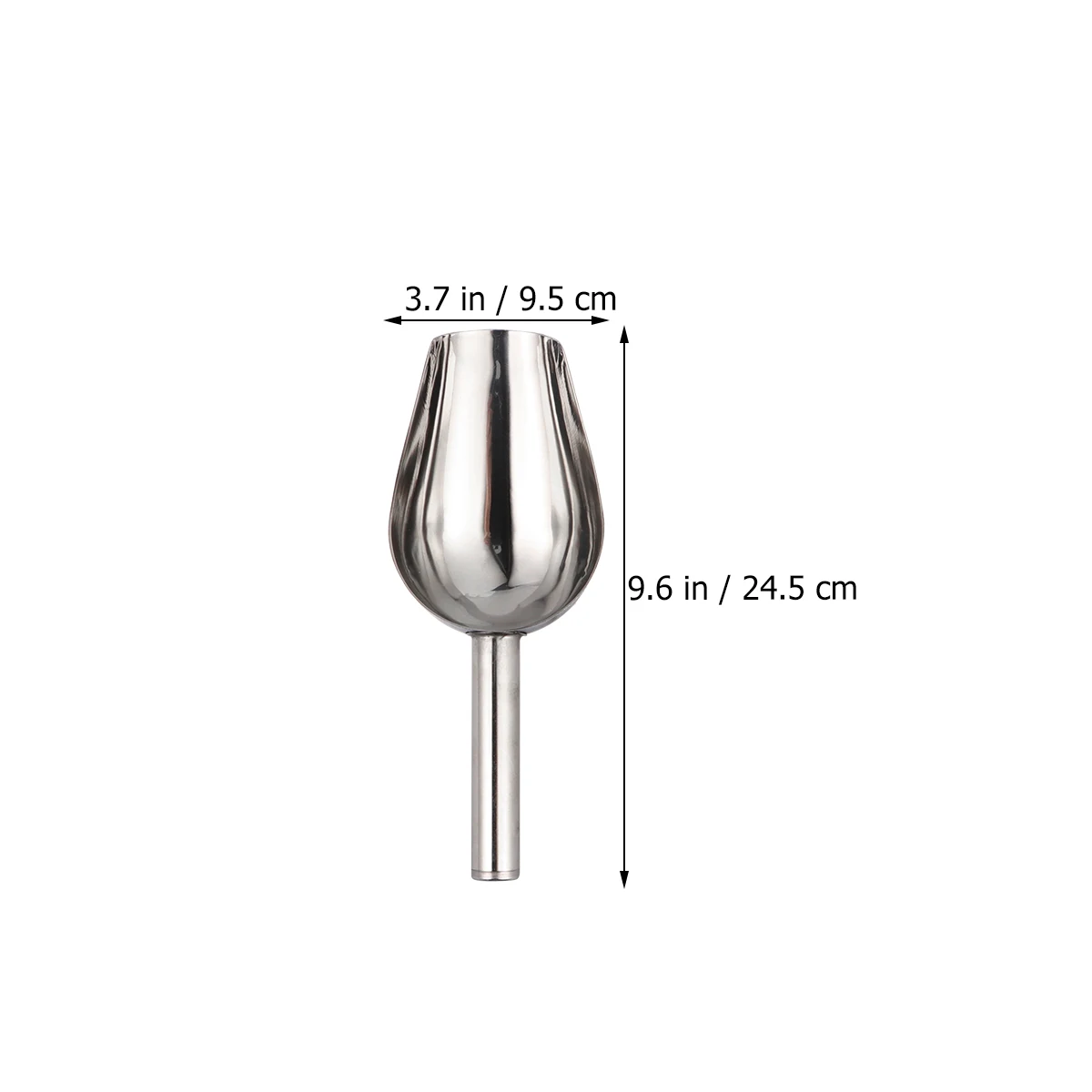 

3 Pcs Multipurpose Stainless Steel Shovel Ice Scoop Holes Rice Nuts Flour Food Grain Crushed Ice Candy Beans Buffets Home