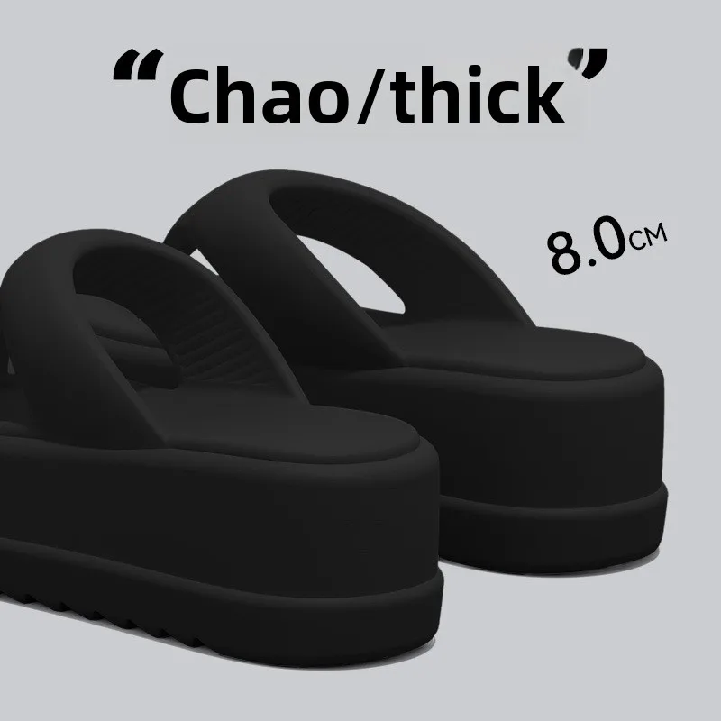 2026 New Thick Flip-flops Women Fashion Platform Sandals Outdoor Women Beach Slipper Home Comfort Women's Summer Sandals view 4