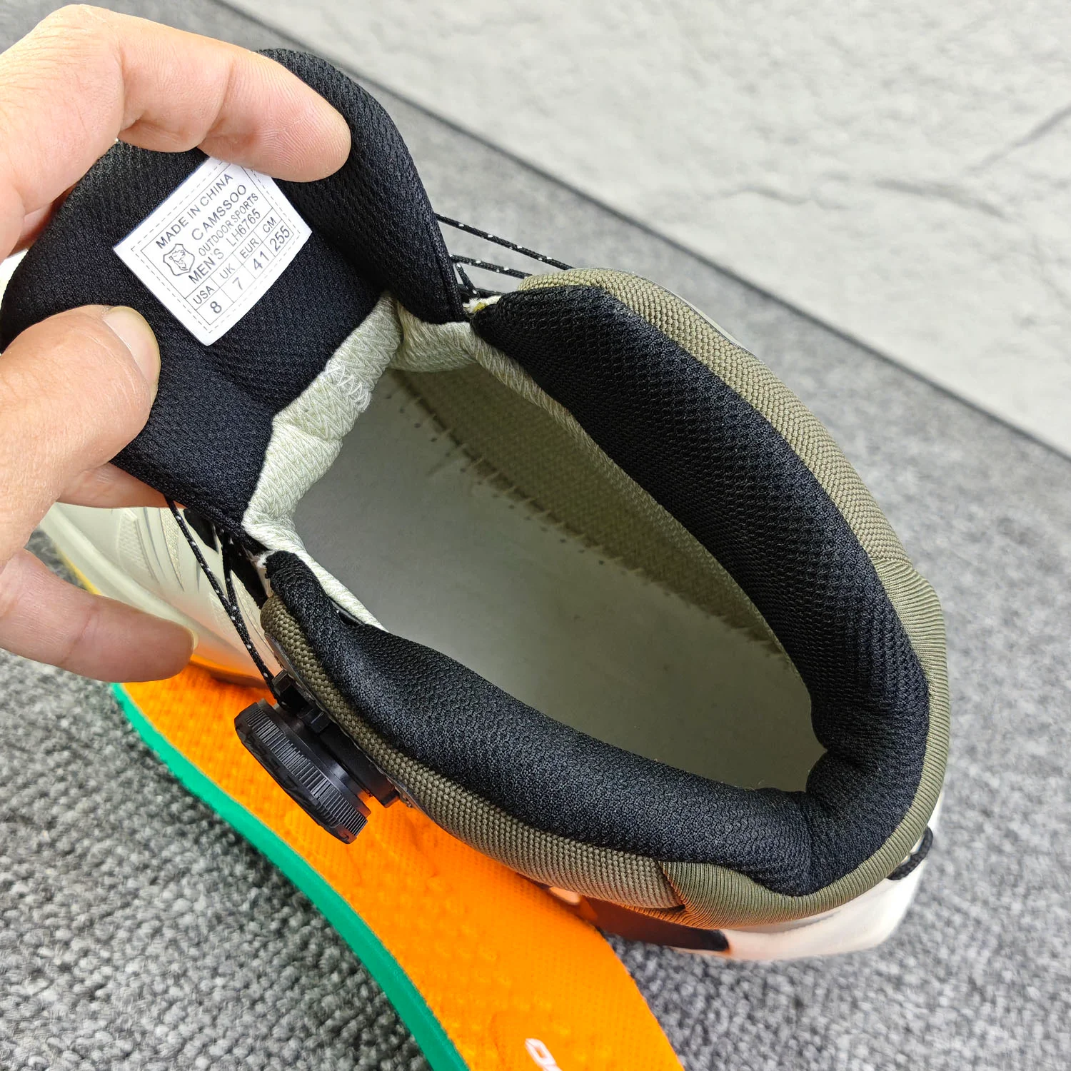 Men's Breathable Bouncing Trail Running Shoes Sneakers Anti-slip Cushioning Outdoor Thick Sole Running Shoes