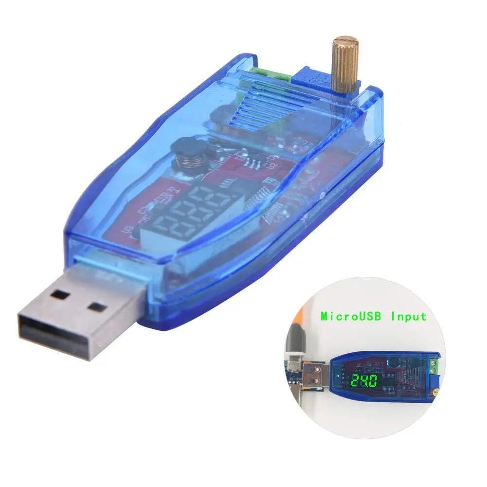 1pc DC To DC USB Input Converter Board Regulator Module Adjustable Adapter Board LCD Real-time Display Voltage Regulator Module