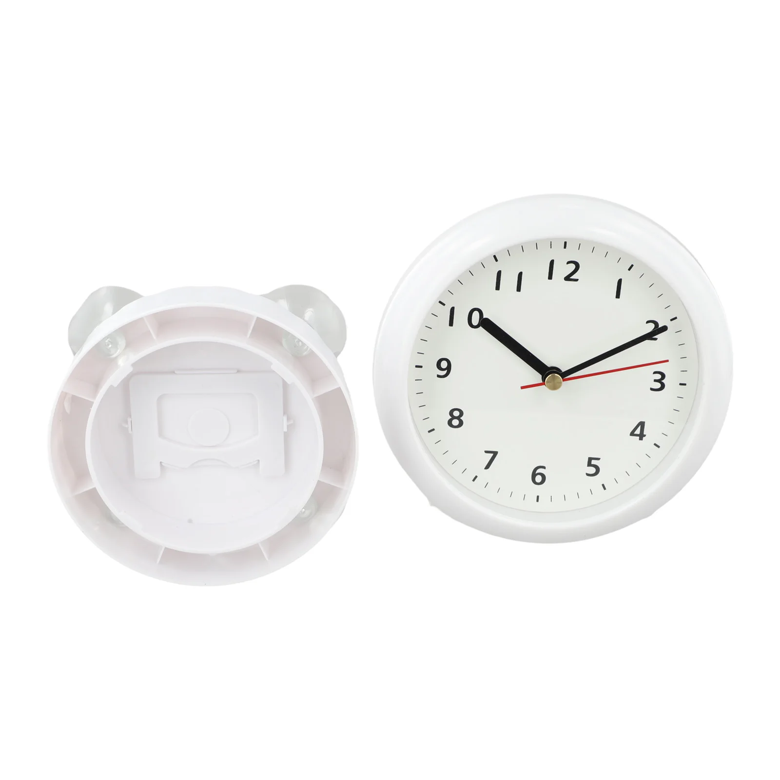 

Bathroom Decor Gray Silent Bathroom Clock Decor Easy-to-Read Display Functional Decor Long-lasting Performance