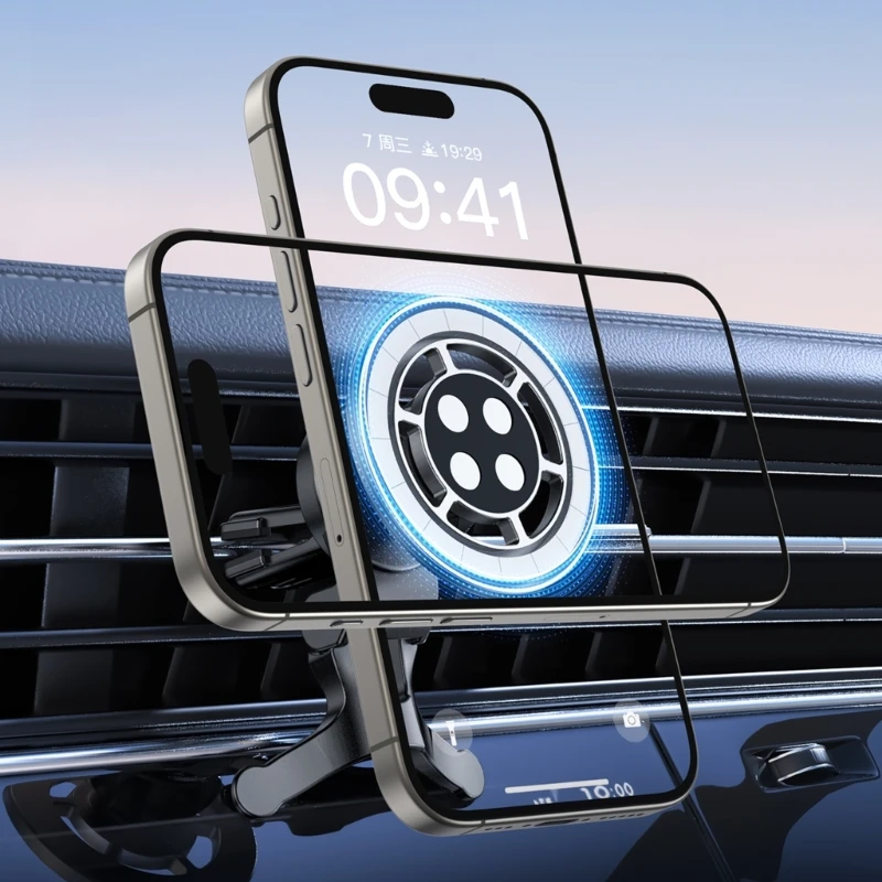 

Mobile Phone Car Holder Magnetic CD Slot Mount Phone Holder Adjustable Air Vent Clip Universal Mobile Bracket Clip Support
