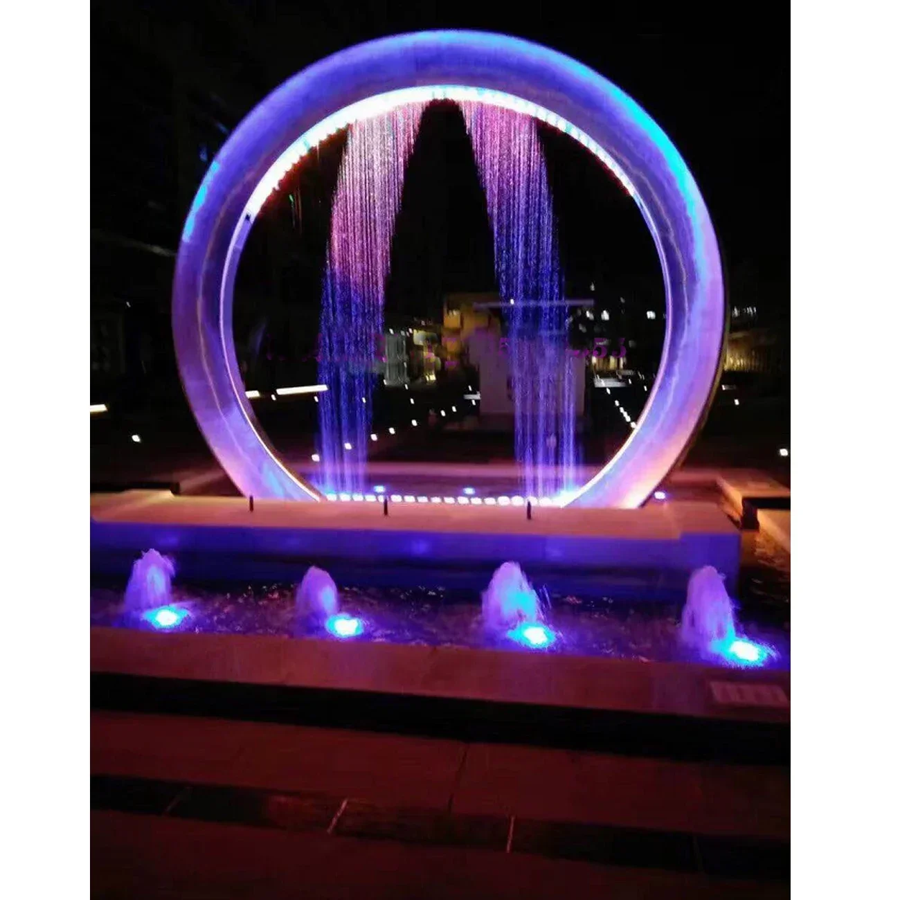 Pull line colorful word water curtain,Flowing water music fountain,Optical digital water curtain,Landscape fountain