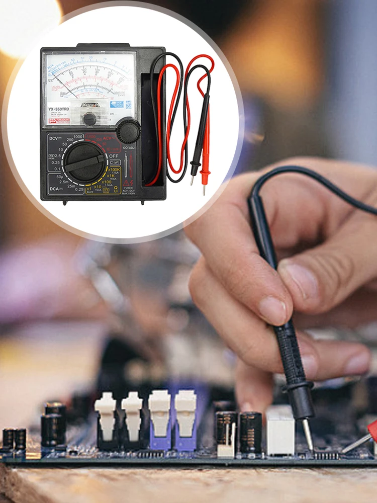 Analoge multitester met zoemer Testpen Voltmeter Ampèremeter DC 1000V Analoge multimeter Tester Pointer Mechanische analoge multimeter