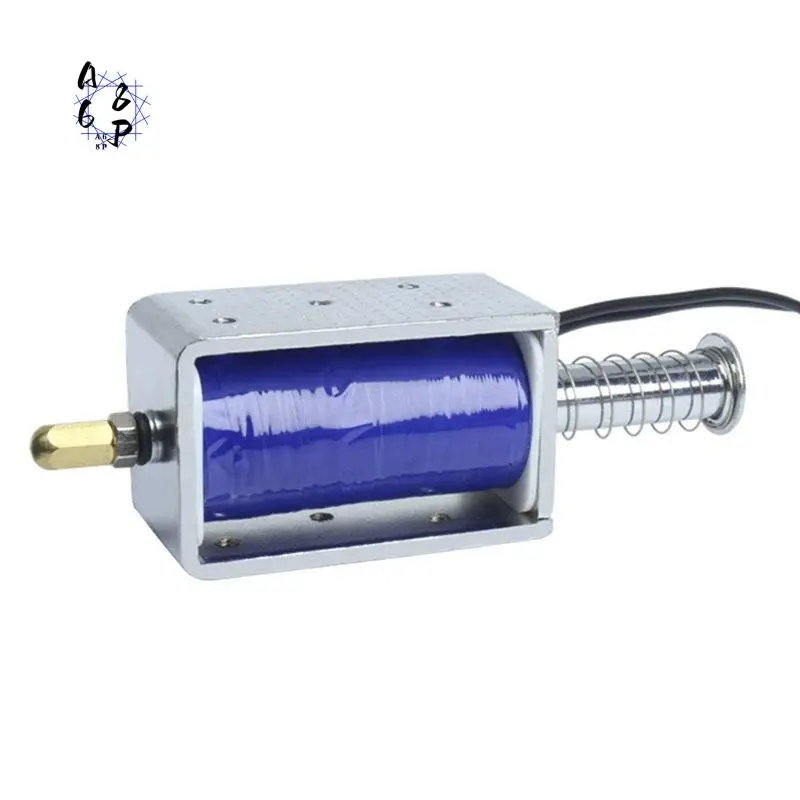 A68P-LY-1264B DC Powerful Push Pull Electromagnet 24V Solenoid Stroke 30Mm Magnetic Coil Electric Telescopic Magnet