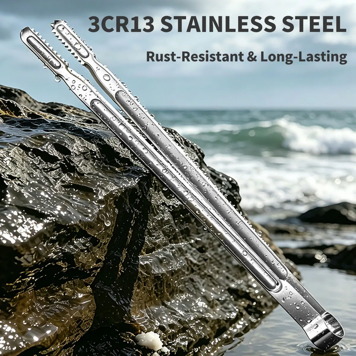Stainless Steel & Loach Crab Claw Anti-Slip Control Fishing Tool Of Outdoor Sea Crab Ricefield Eel Fishing Catch Hunting Tool