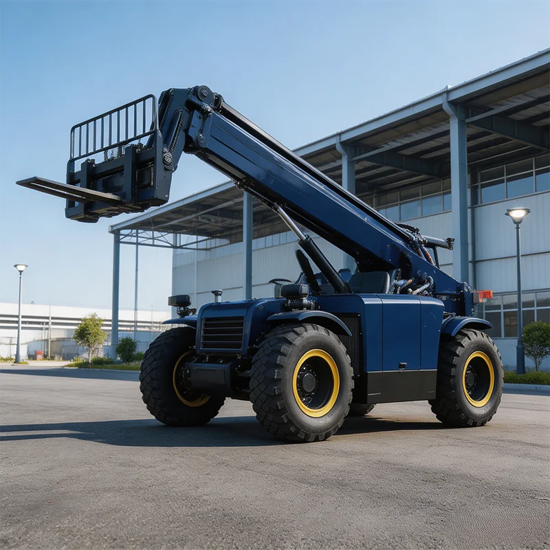 6 Ton Telehandler with 10 Meter Lifting Height and Dual Wheels for Soft Terrain Quarry and Mining Operations