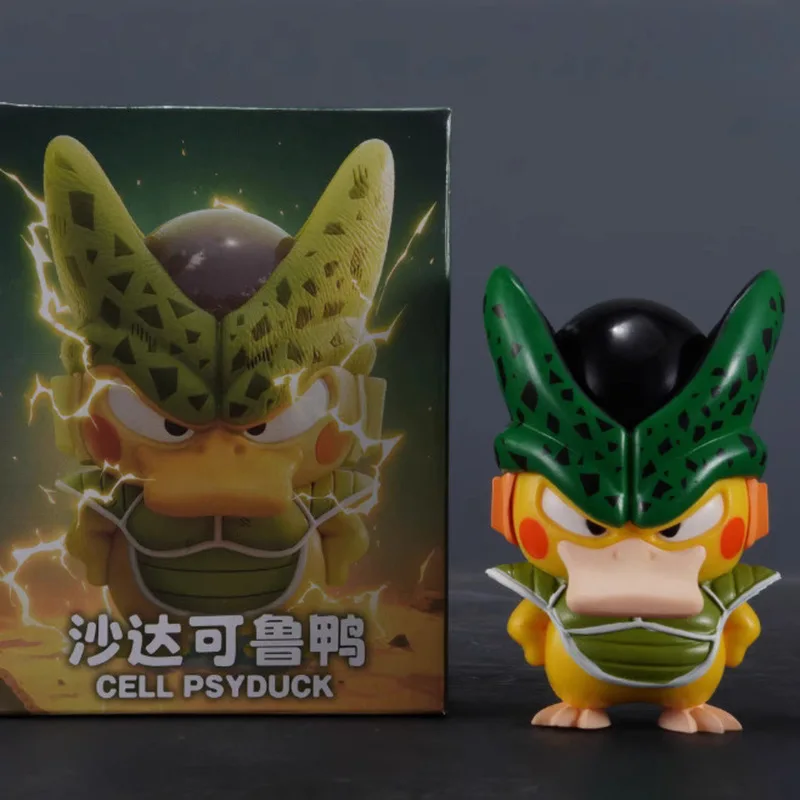 Anime Dragon Ball Z Cell Cosplay Psyduck Actionfigur Sammlermodell Spielzeug Geschenk für Fans
