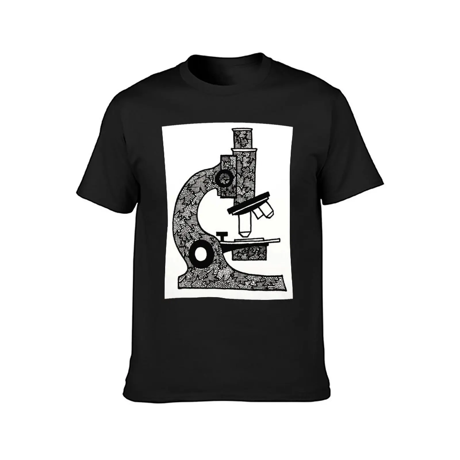 Microscope T-Shirt kawaii clothes anime clothes heavyweights plain white t shirts men