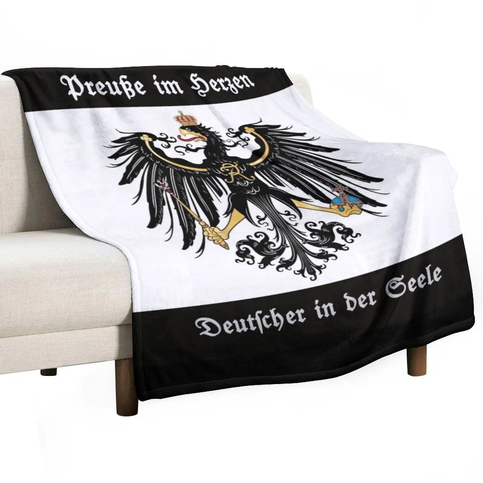 

Prussian in heart - German in soul Throw Blanket Thin For Baby Blankets