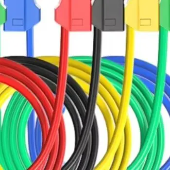 

/Stackable /4mm /Banana Connector Probe 100cm Soft Cable Nickel Plated Copper For Multimeter Electrical Testing Leads
