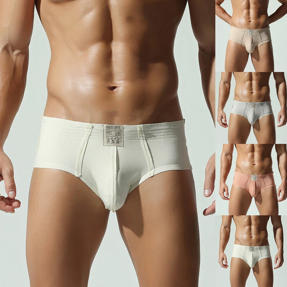 ملابس مكتب للتمرين في صالة الألعاب الرياضية باللون الأبيض والبرتقالي والرمادي والبيج ملابس داخلية قطنية مريحة للرجال 92 قطن 8 سباندكس