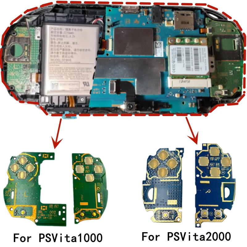 New For PS vita1000 Left and Right Key Circuit Board For PSV