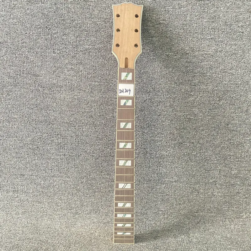 

IN209 Semi Finishing 6 Strings Electric Guitar Neck Set-in Connection Solid Mahogany+Rosewood MOP Inlay DIY Replace USE