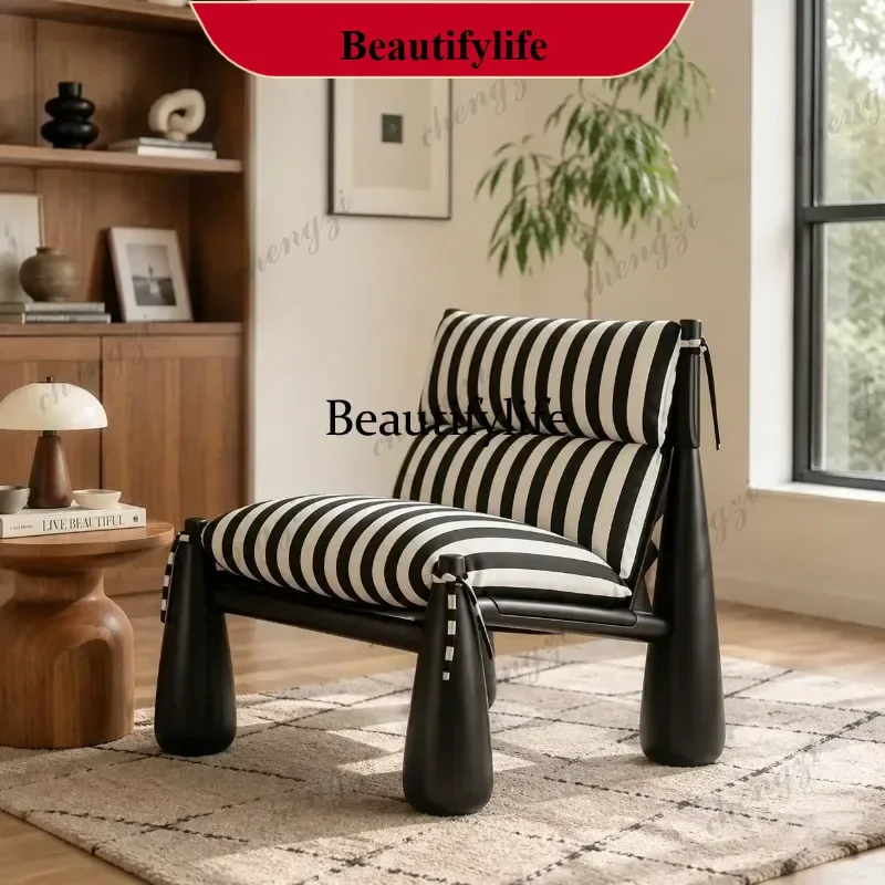 Medieval solid wood home living room leisure single sofa chair m138