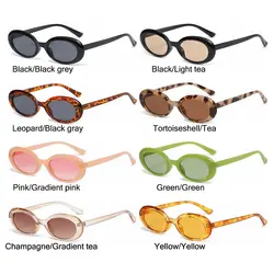 Retro Oval Sunglasses Small Frame Women's Sunglasses Gothic Sun Glasses for Women/Men Streetwear Eyewear