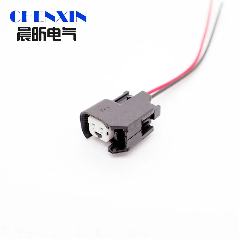 

2-контактный разъем EV6 USCAR для автоматической топливной линии, разъем для быстрой форсунки для Delphi 15419715 15423278 15423276 с проводами 15 см