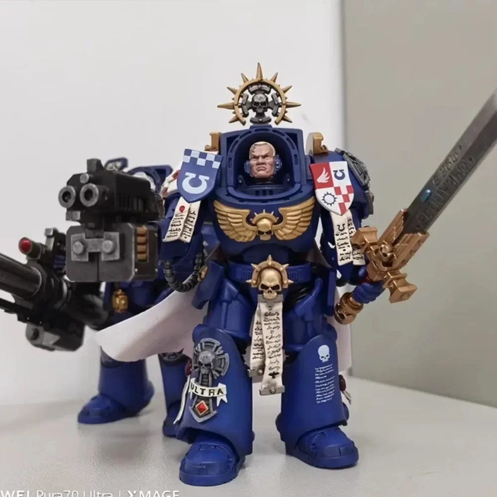 [W MAGAZYNIE] JOYTOY Warhammer 40K 1/18 Figurki akcji Ultramarines Terminator Squad Bibliotekarz Anime Model Gry Figurka Prezent Zabawki