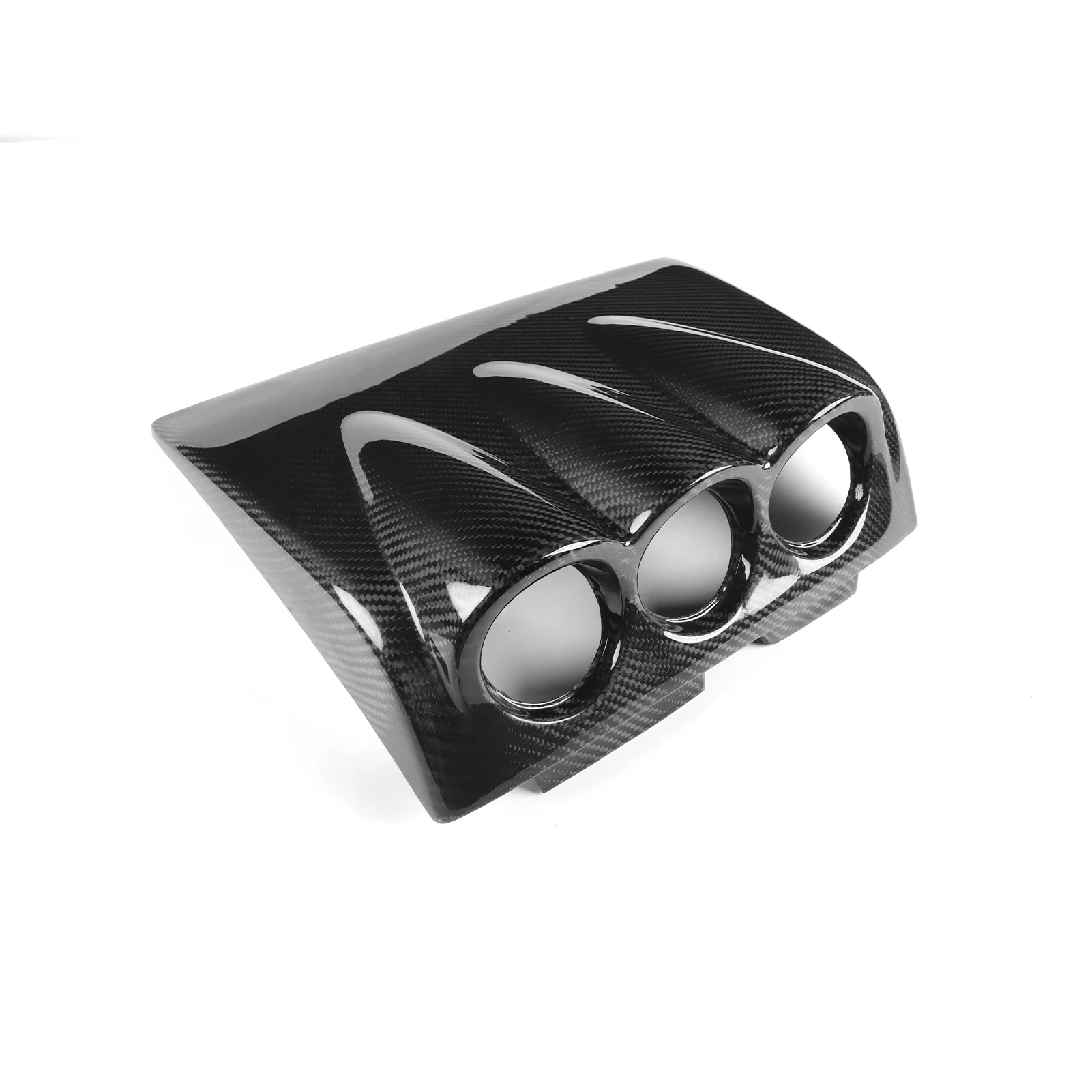 

For Nissan GTR R34 1999-2004 Car Real Carbon Fiber Dial Dashboard Triple Pod Gauge Meter Cover Trim 52cm Decoration Modification