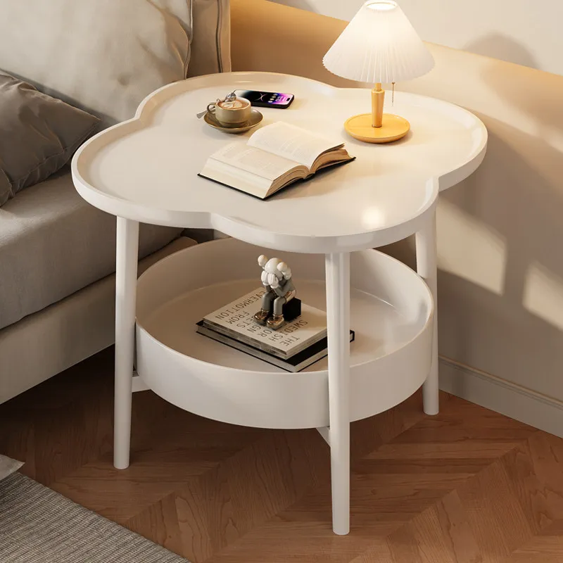 Mesitas de Noche Modernas y Sencillas, Decorativas, Ahorradoras de Espacio, Librero para Café, Librero de Noche Único y Económico, Conjuntos de Muebles de Jardín