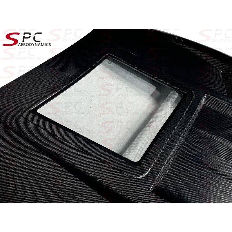 غطاء المحرك SPC Rapidus GT من ألياف الكربون الجافة G80 G82 G83 غطاء أمامي شفاف مسبقًا s