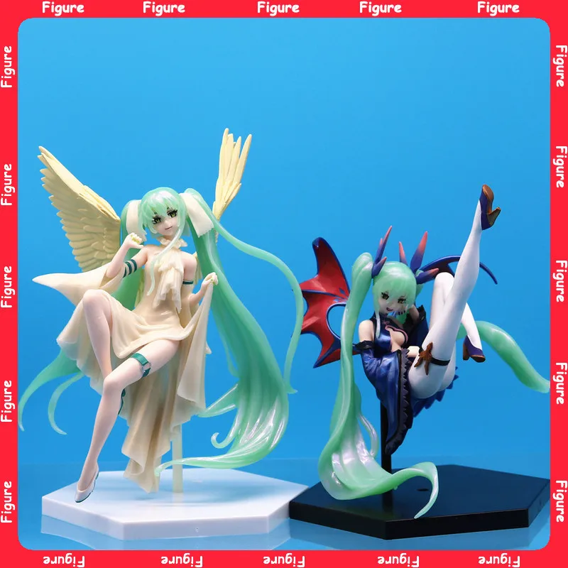 

17cm New Anime Kawaii Dark Angel Sitting Posture Action Figure PVC Model Statue Desk Decor Toys Doll Collection Gifts