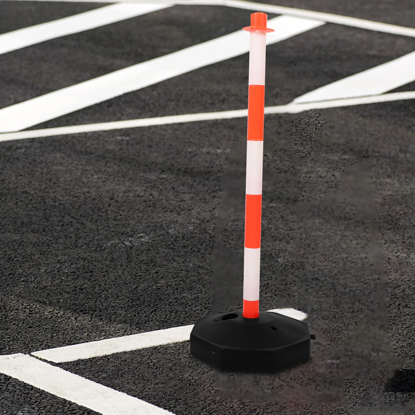 Colonne Anti-collision mobile, barrière routière, éliminateur de barrière, fournitures d'avertissement, cône de sécurité sécurisé en plastique élastique